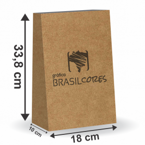 SACOLA DELIVERY (33,8X18X10) - 1.000 UNIDADES - 1X0 COR